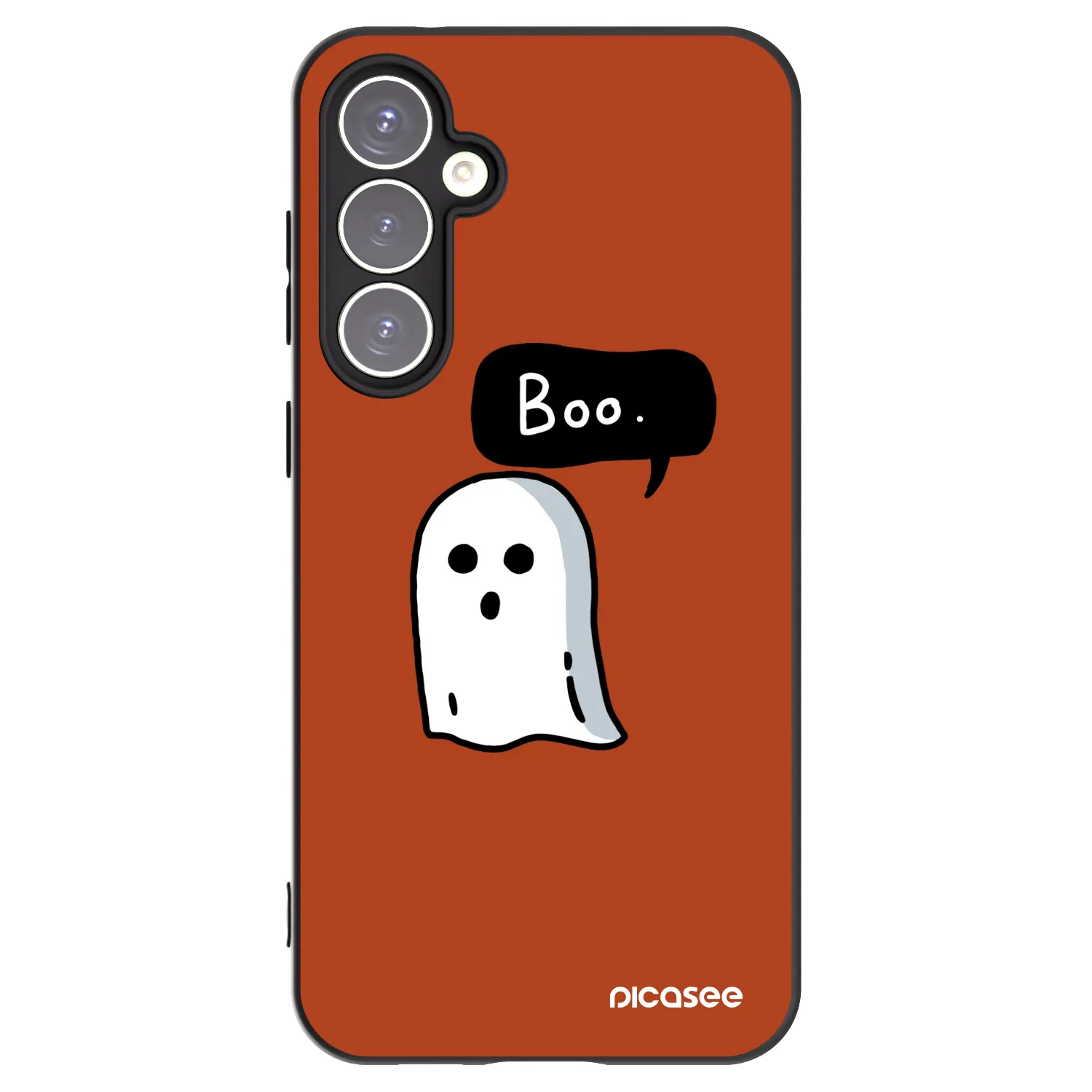 Picasee Μαύρη θήκη σιλικόνης για Samsung Galaxy S23 FE S711B - Boo