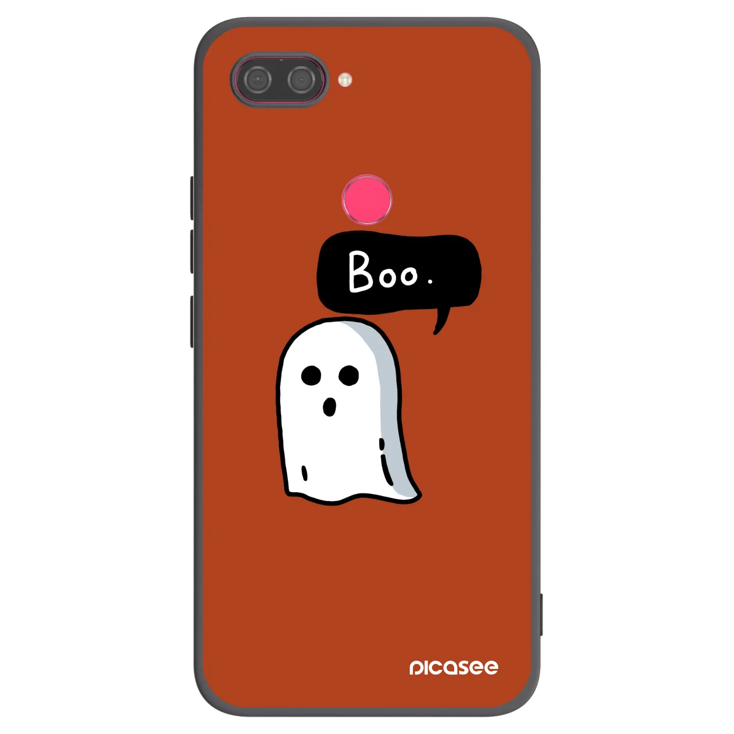 Picasee Μαύρη θήκη σιλικόνης για Xiaomi Mi 8 Lite - Boo