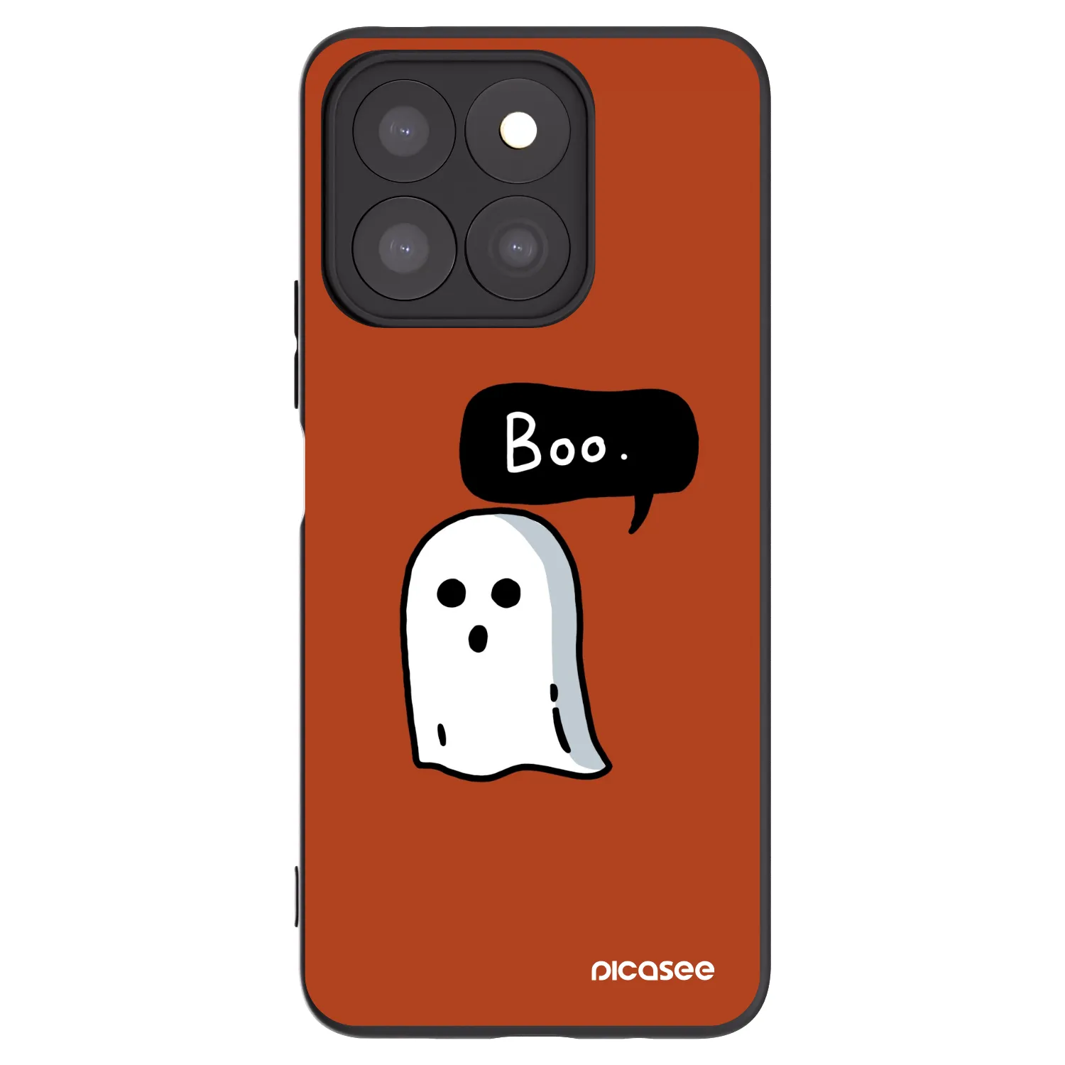 Picasee Μαύρη θήκη σιλικόνης για Honor X8b - Boo