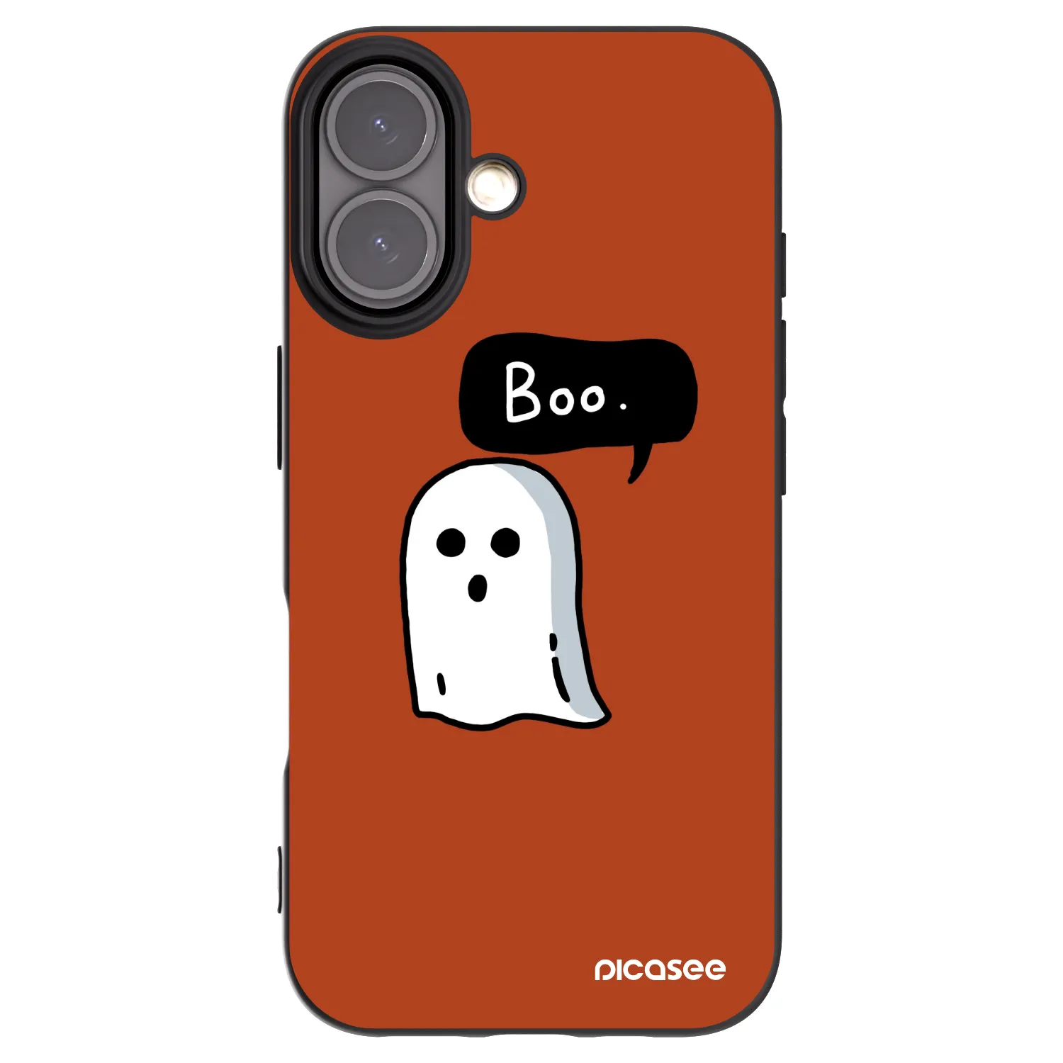 Picasee Μαύρη θήκη σιλικόνης για Apple iPhone 16 - Boo