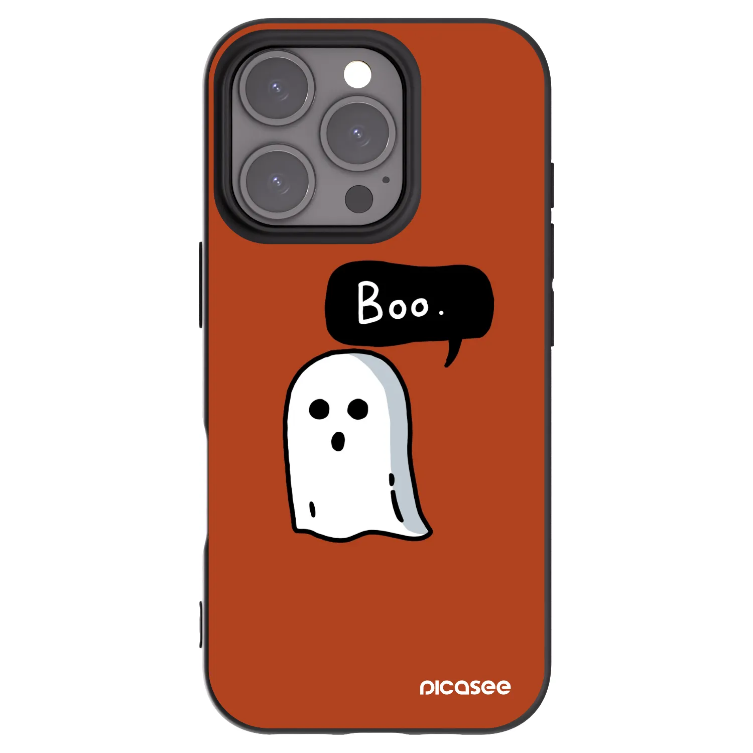 Picasee Μαύρη θήκη σιλικόνης για Apple iPhone 16 Pro - Boo