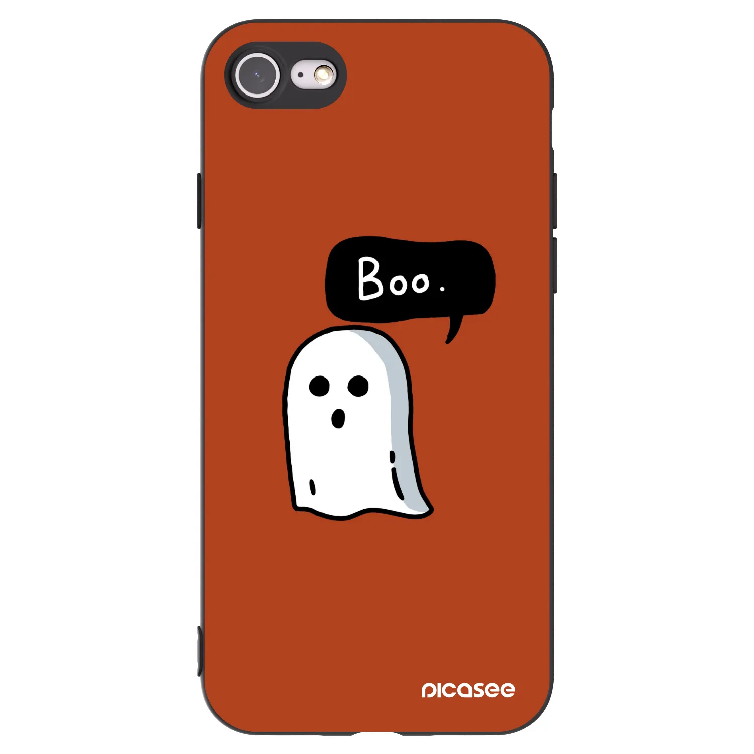 Picasee Μαύρη θήκη σιλικόνης για Apple iPhone 8 - Boo