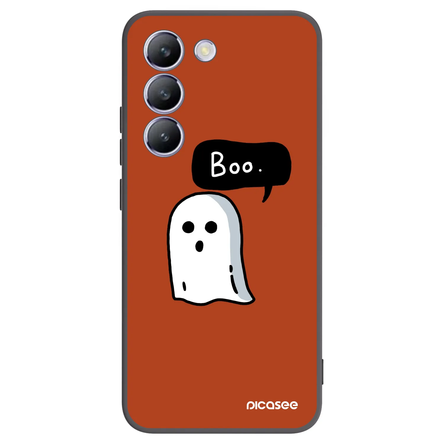 Picasee Μαύρη θήκη σιλικόνης για Vivo V40 SE 5G - Boo