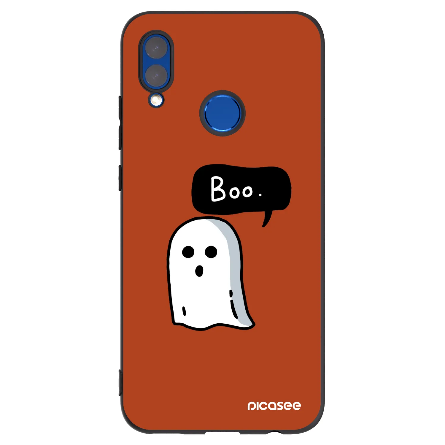 Picasee Μαύρη θήκη σιλικόνης για Huawei P Smart 2019 - Boo