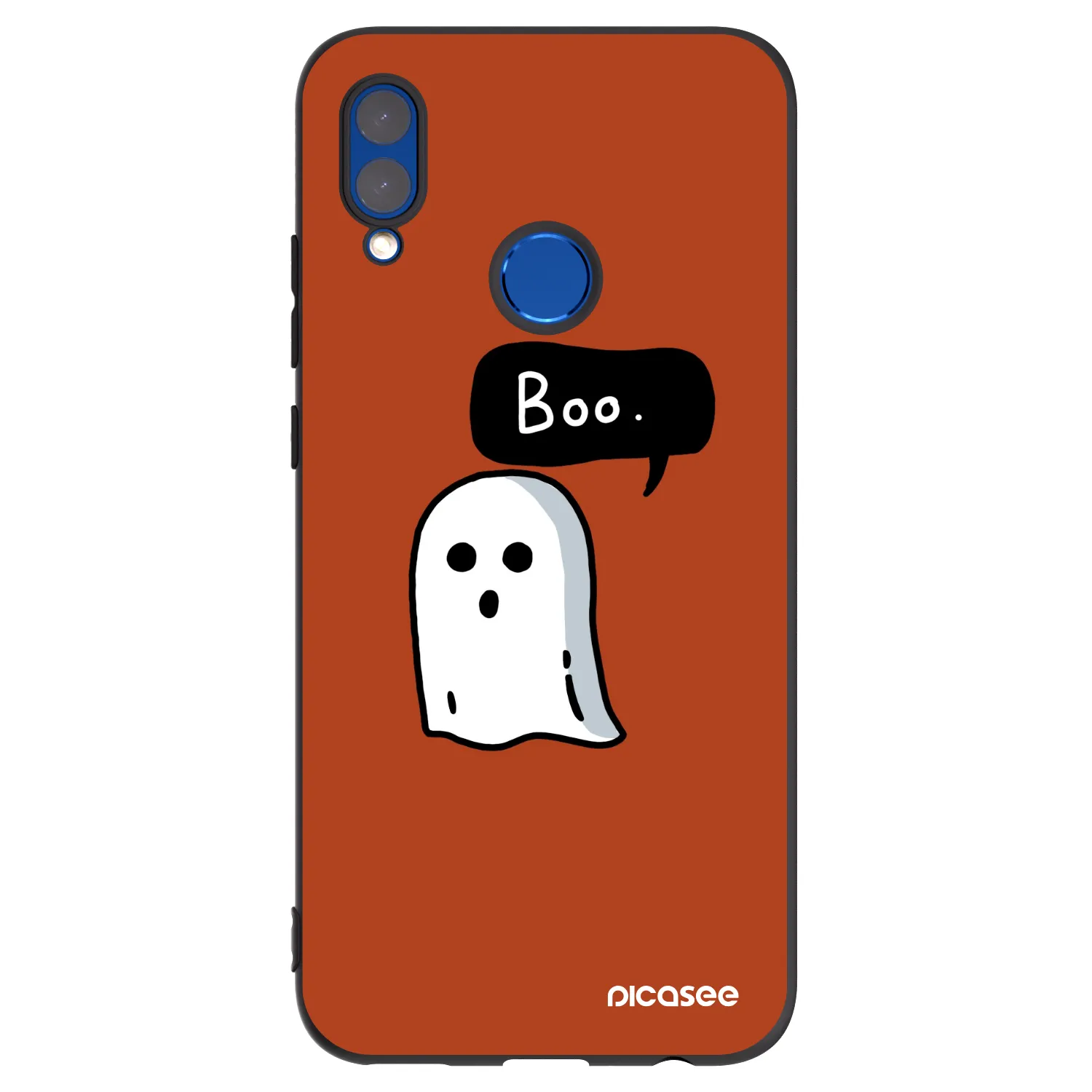 Picasee Μαύρη θήκη σιλικόνης για Honor 10 Lite - Boo