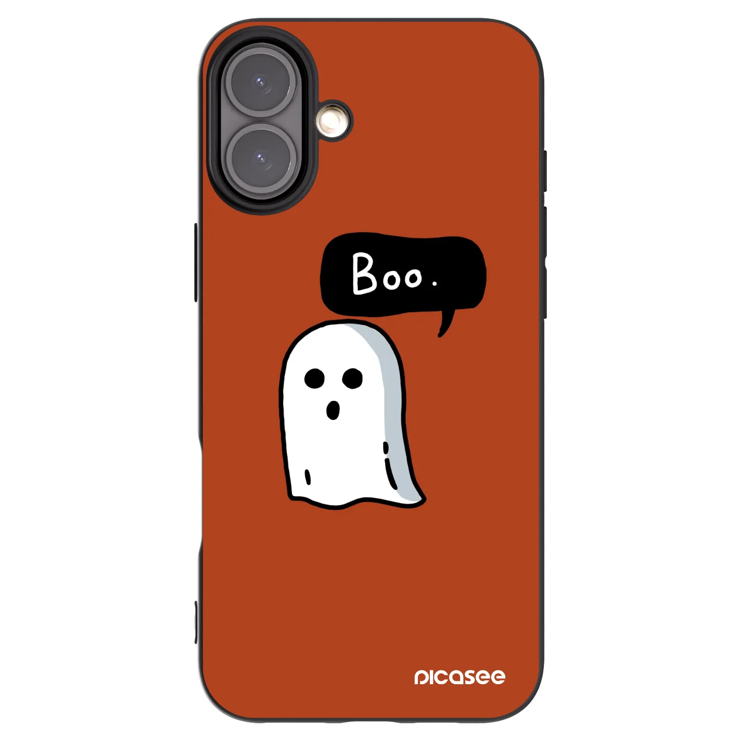 Picasee Μαύρη θήκη σιλικόνης για Apple iPhone 16 Plus - Boo