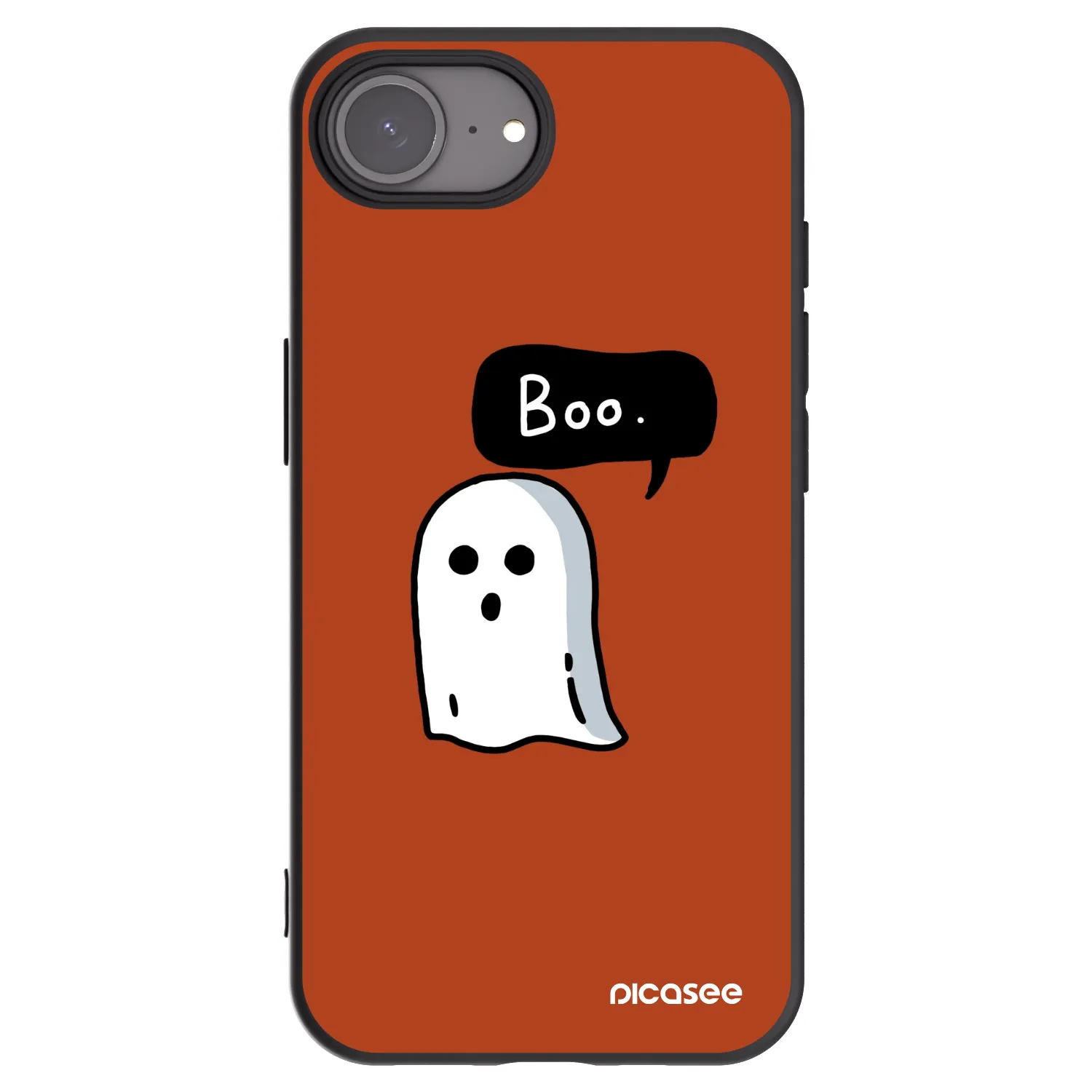 Picasee Μαύρη θήκη σιλικόνης για Apple iPhone 16e - Boo