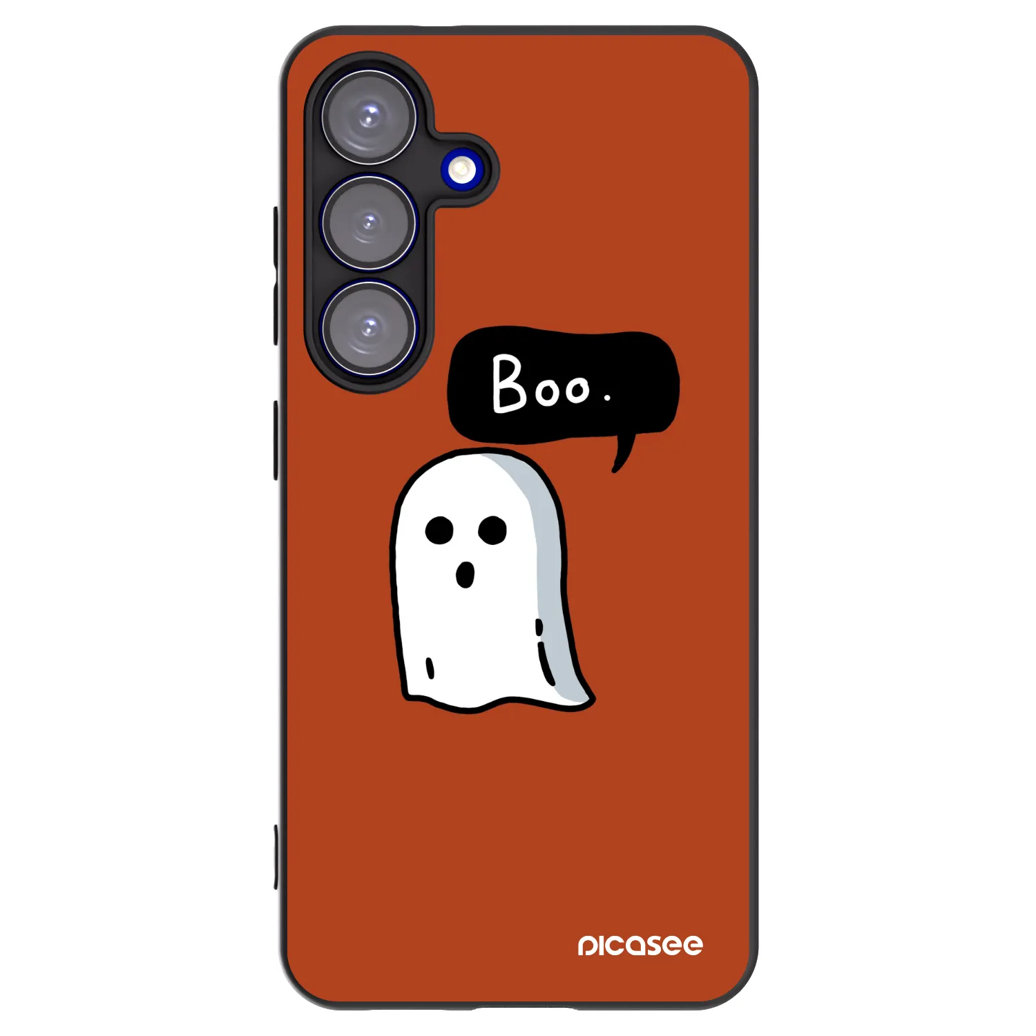 Picasee Μαύρη θήκη σιλικόνης για Samsung Galaxy S25 5G - Boo