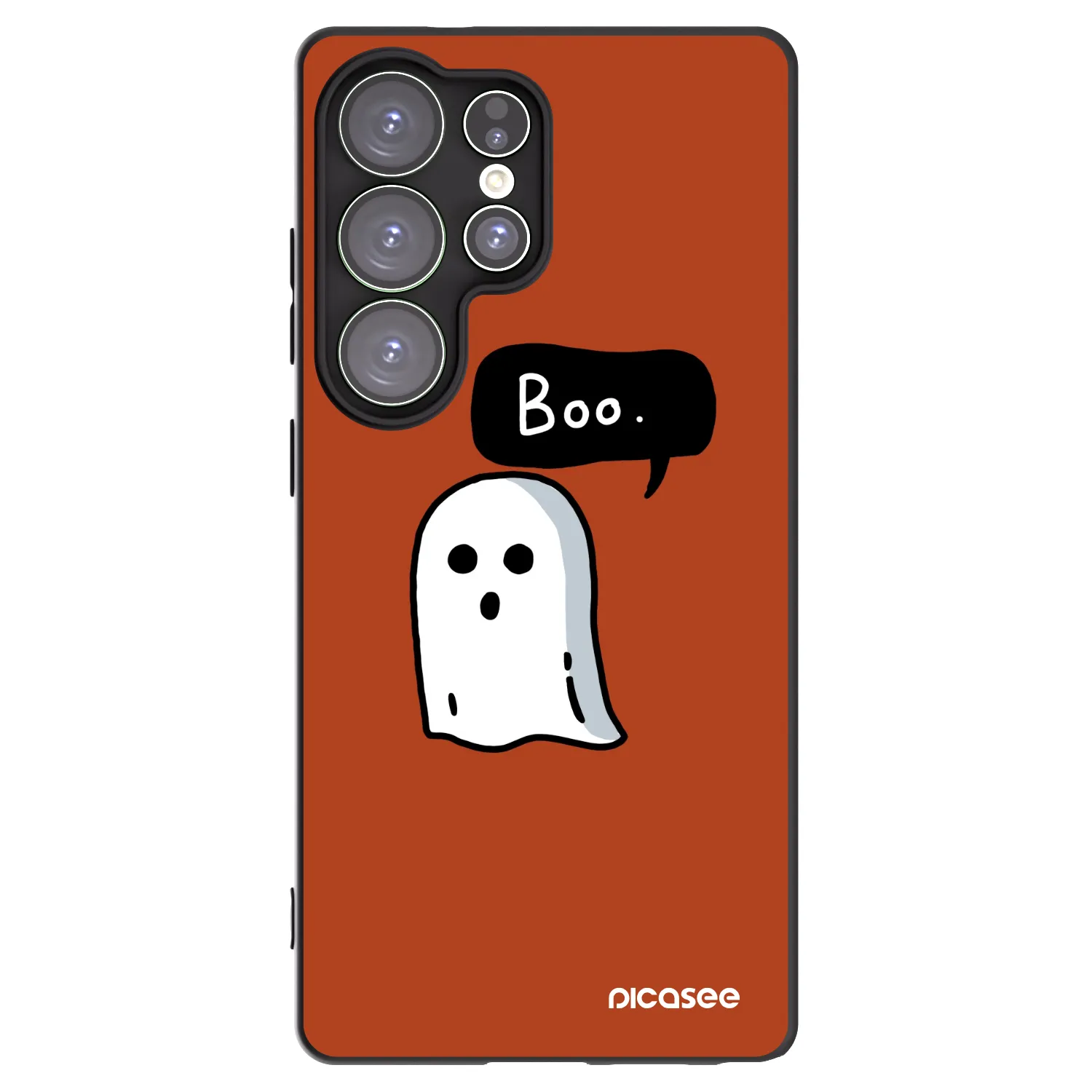 Picasee Μαύρη θήκη σιλικόνης για Samsung Galaxy S25 Ultra 5G - Boo