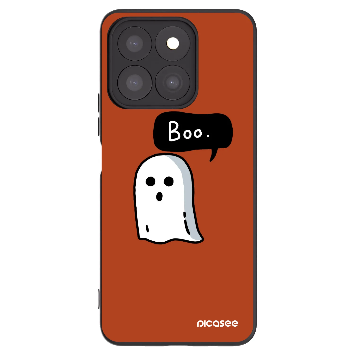 Picasee Μαύρη θήκη σιλικόνης για Honor X8c - Boo
