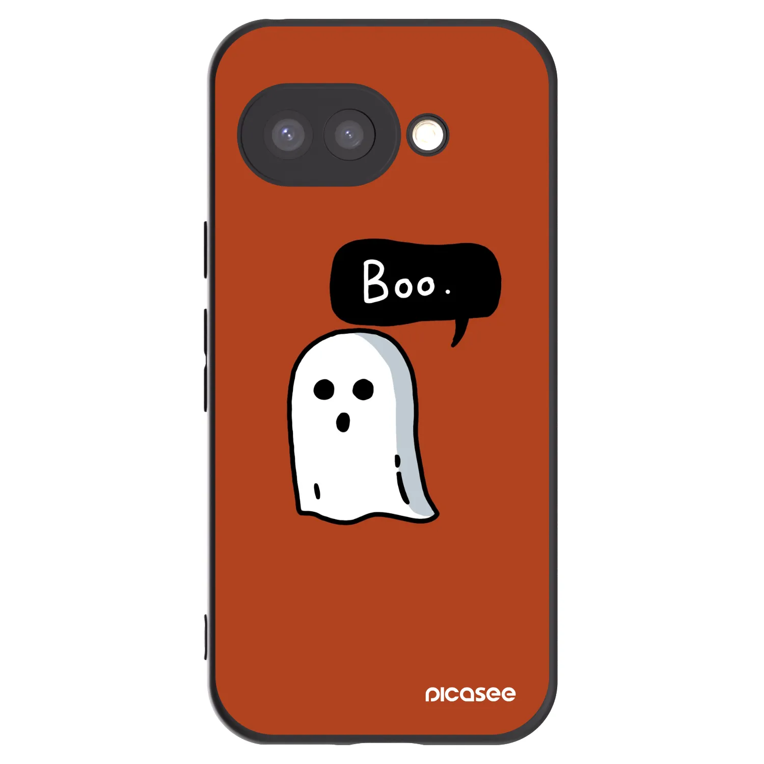 Picasee Μαύρη θήκη σιλικόνης για Google Pixel 9a - Boo