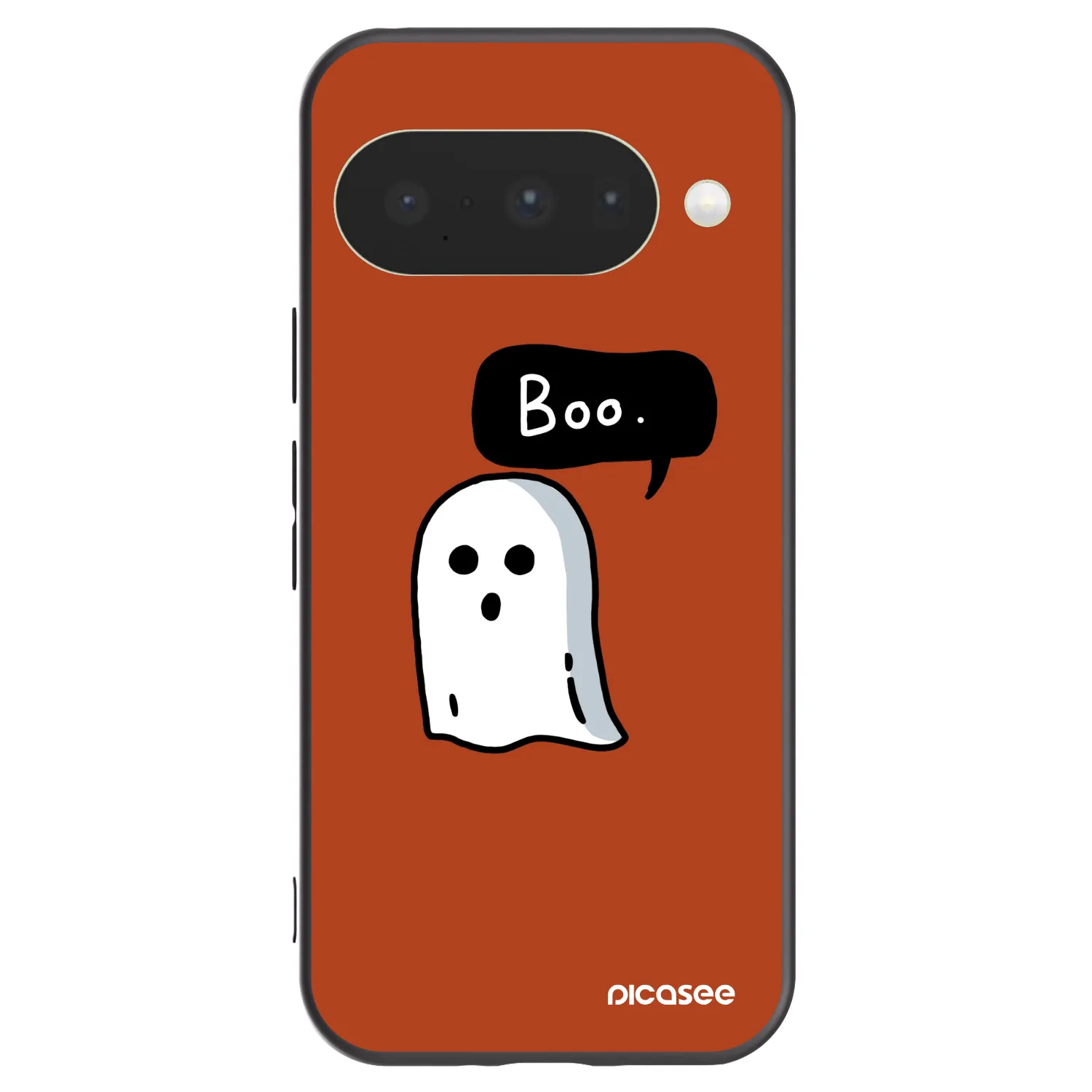 Picasee Μαύρη θήκη σιλικόνης για Google Pixel 10 - Boo