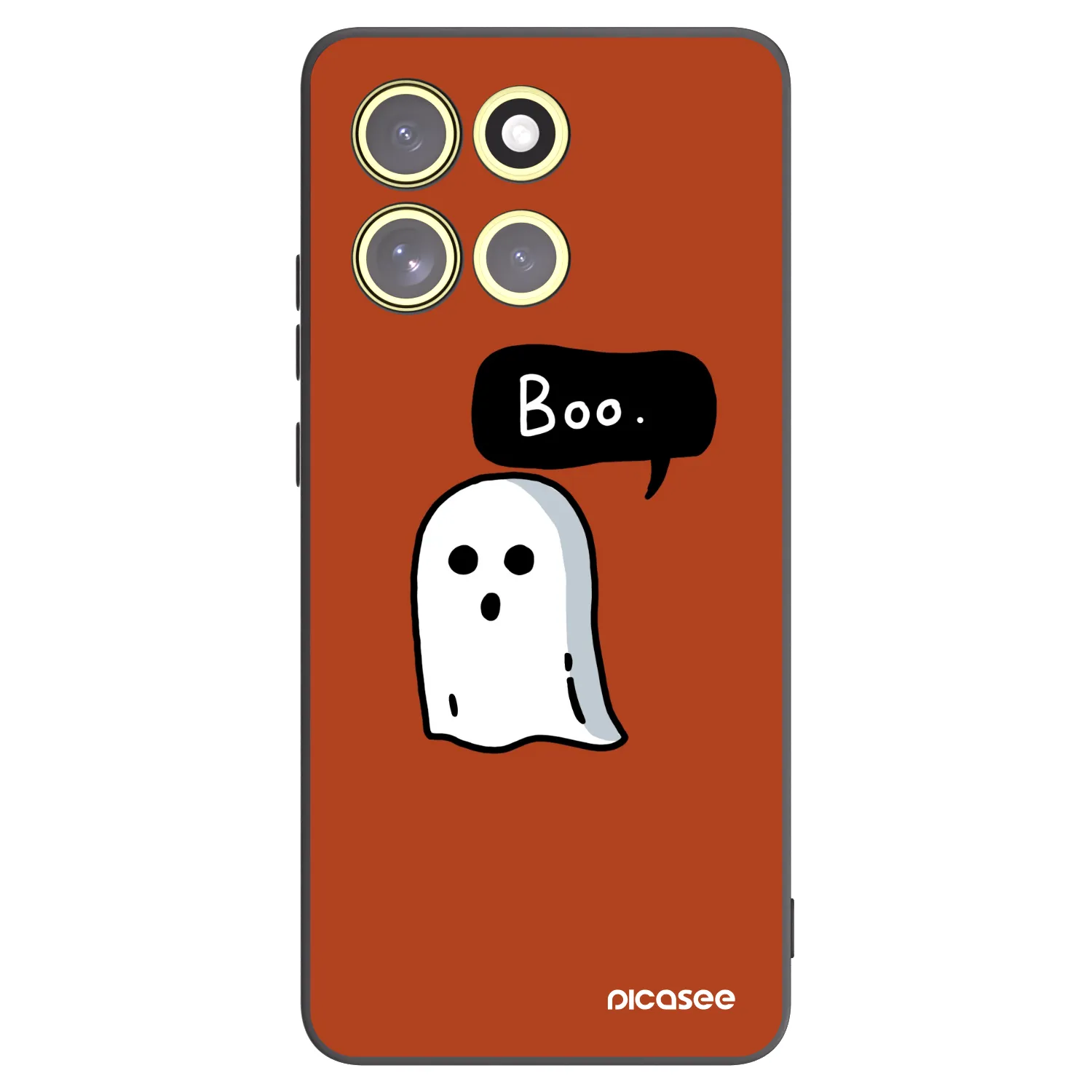 Picasee Μαύρη θήκη σιλικόνης για Motorola Moto G86 Power 5G - Boo