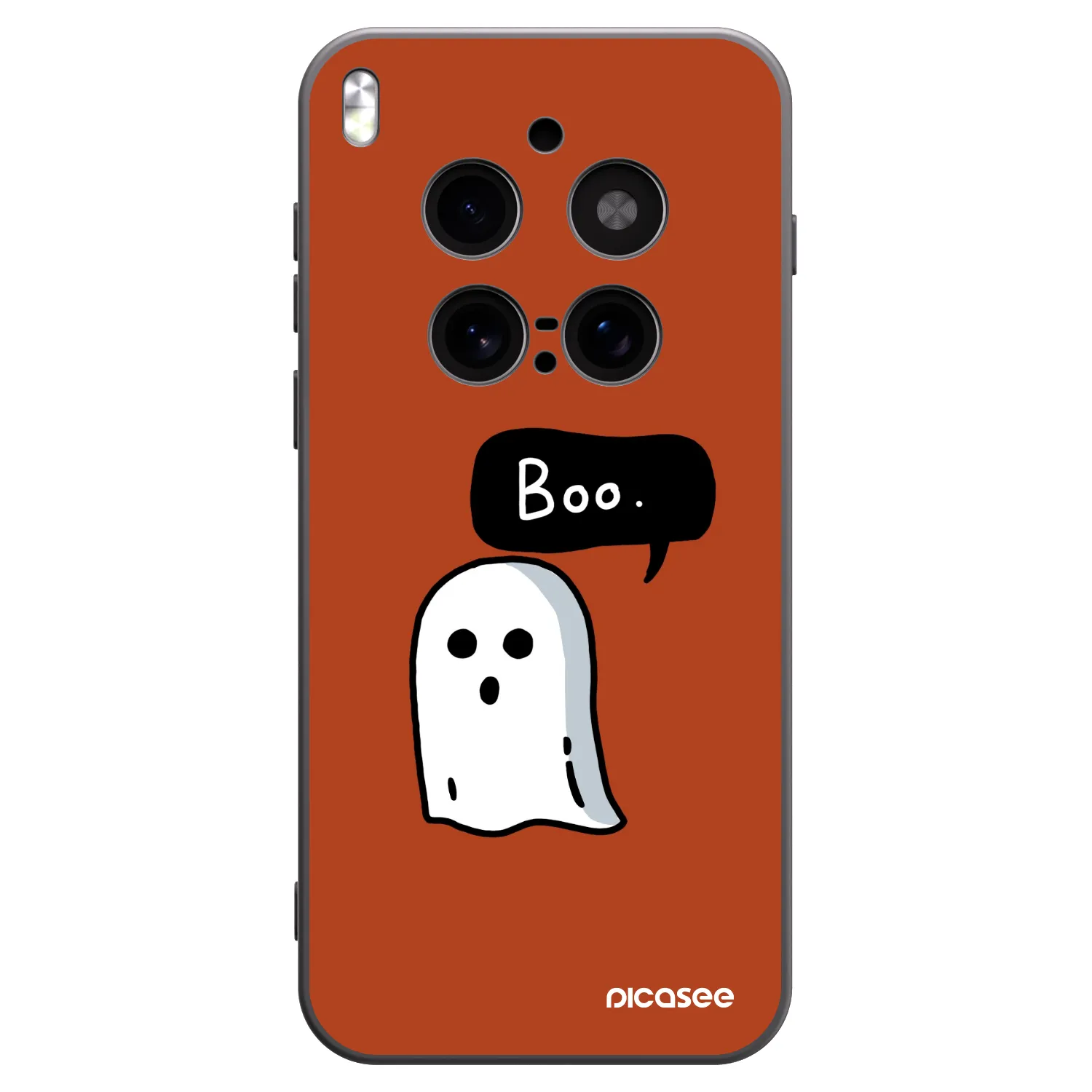 Picasee Μαύρη θήκη σιλικόνης για Vivo X300 Pro - Boo