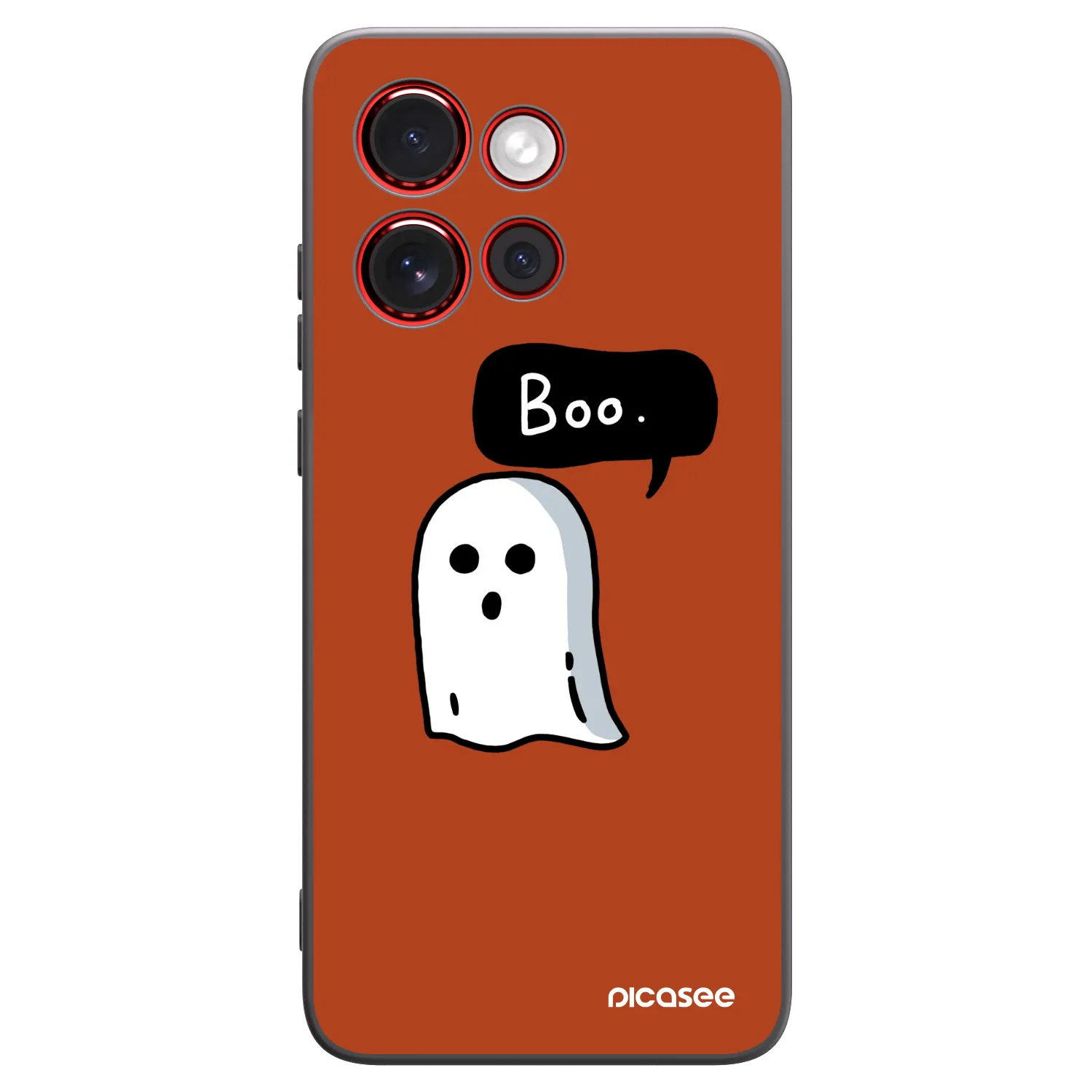 Picasee Μαύρη θήκη σιλικόνης για Motorola Edge 60 Neo 5G - Boo