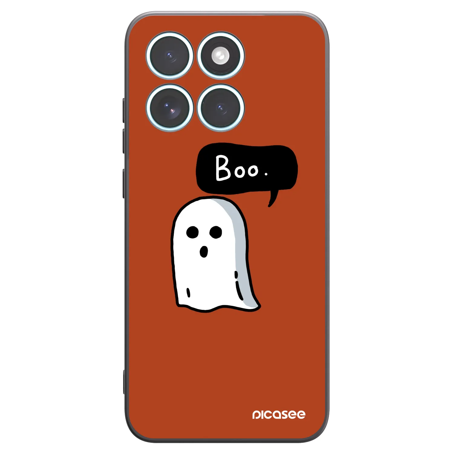 Picasee Μαύρη θήκη σιλικόνης για Motorola Edge 70 Fusion - Boo