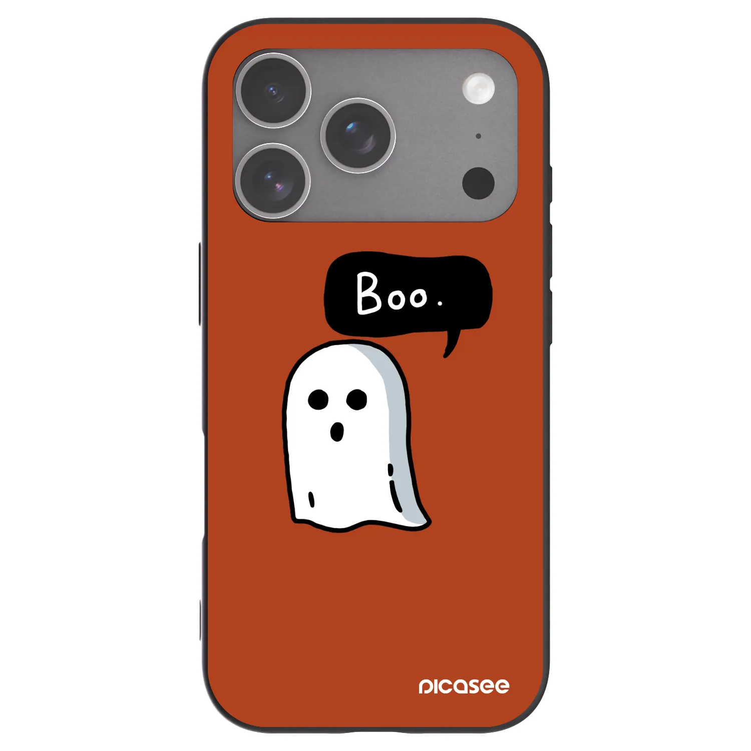 Picasee Μαύρη θήκη σιλικόνης για Apple iPhone 18 Pro - Boo