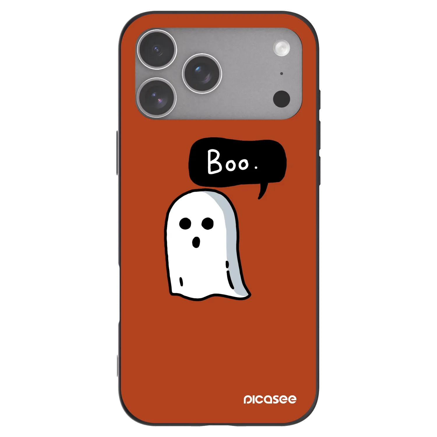 Picasee Μαύρη θήκη σιλικόνης για Apple iPhone 18 Pro Max - Boo