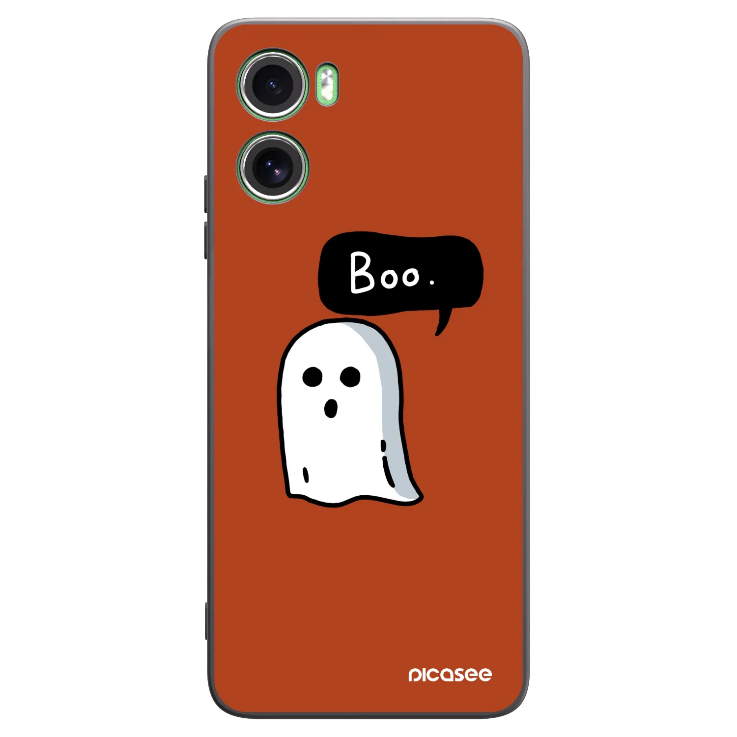 Picasee Μαύρη θήκη σιλικόνης για Motorola Moto G06 - Boo