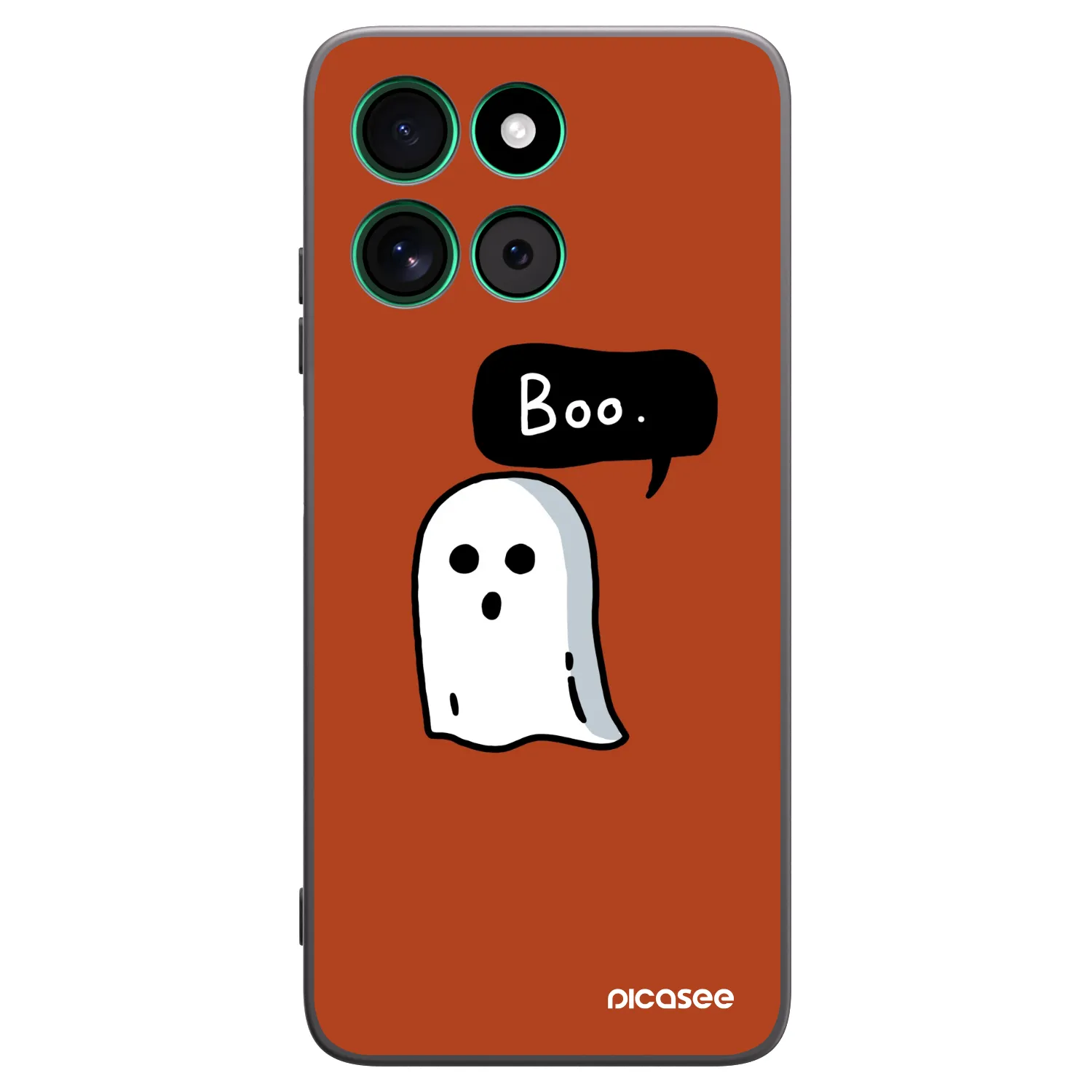 Picasee Μαύρη θήκη σιλικόνης για Motorola Moto G57 Power - Boo