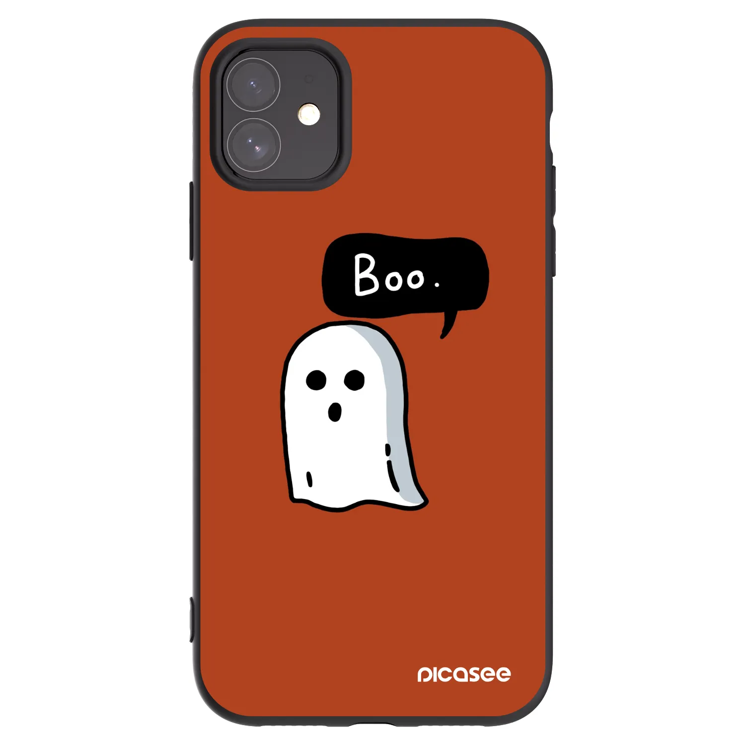 Picasee Μαύρη θήκη σιλικόνης για Apple iPhone 11 - Boo