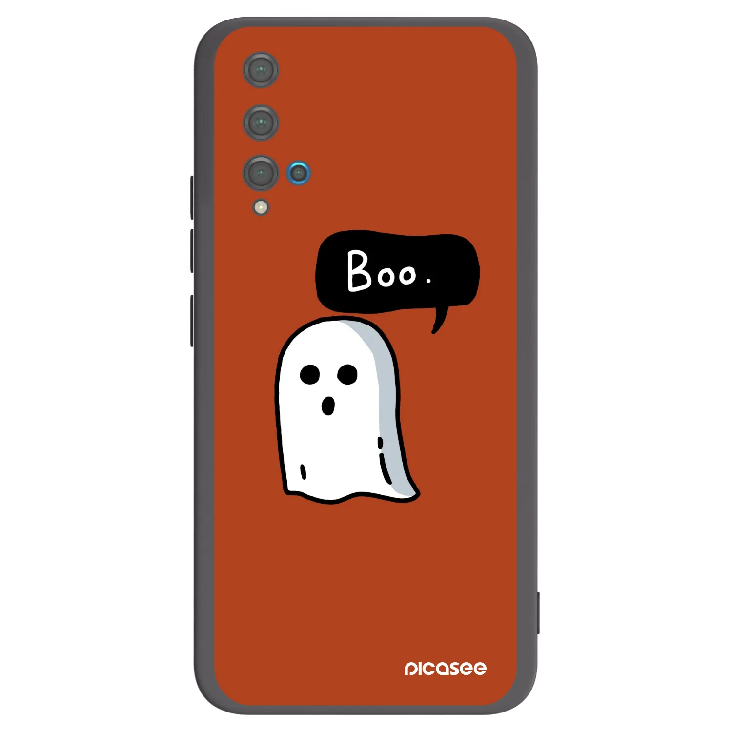 Picasee Μαύρη θήκη σιλικόνης για Huawei Nova 5T - Boo