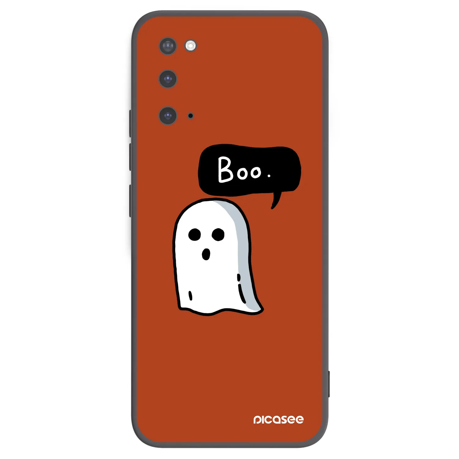 Picasee Μαύρη θήκη σιλικόνης για Samsung Galaxy S20 G980F - Boo