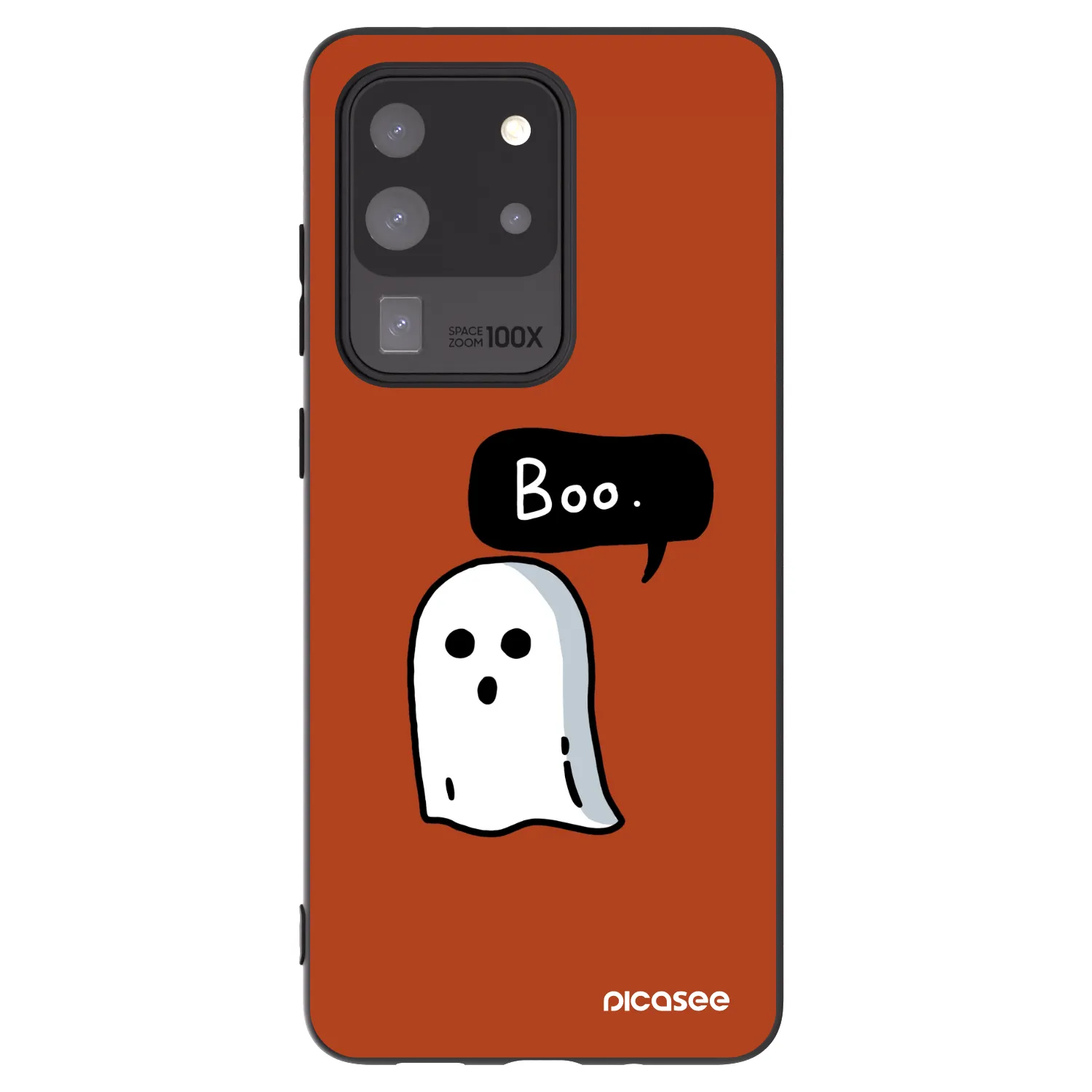 Picasee Μαύρη θήκη σιλικόνης για Samsung Galaxy S20 Ultra 5G G988F - Boo