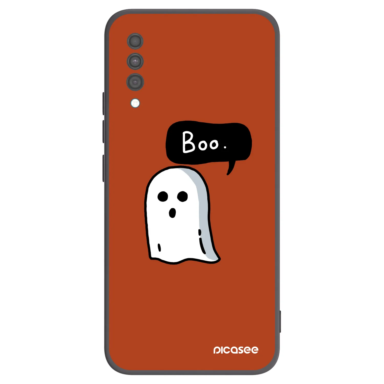 Picasee Μαύρη θήκη σιλικόνης για Samsung Galaxy A30s A307F - Boo