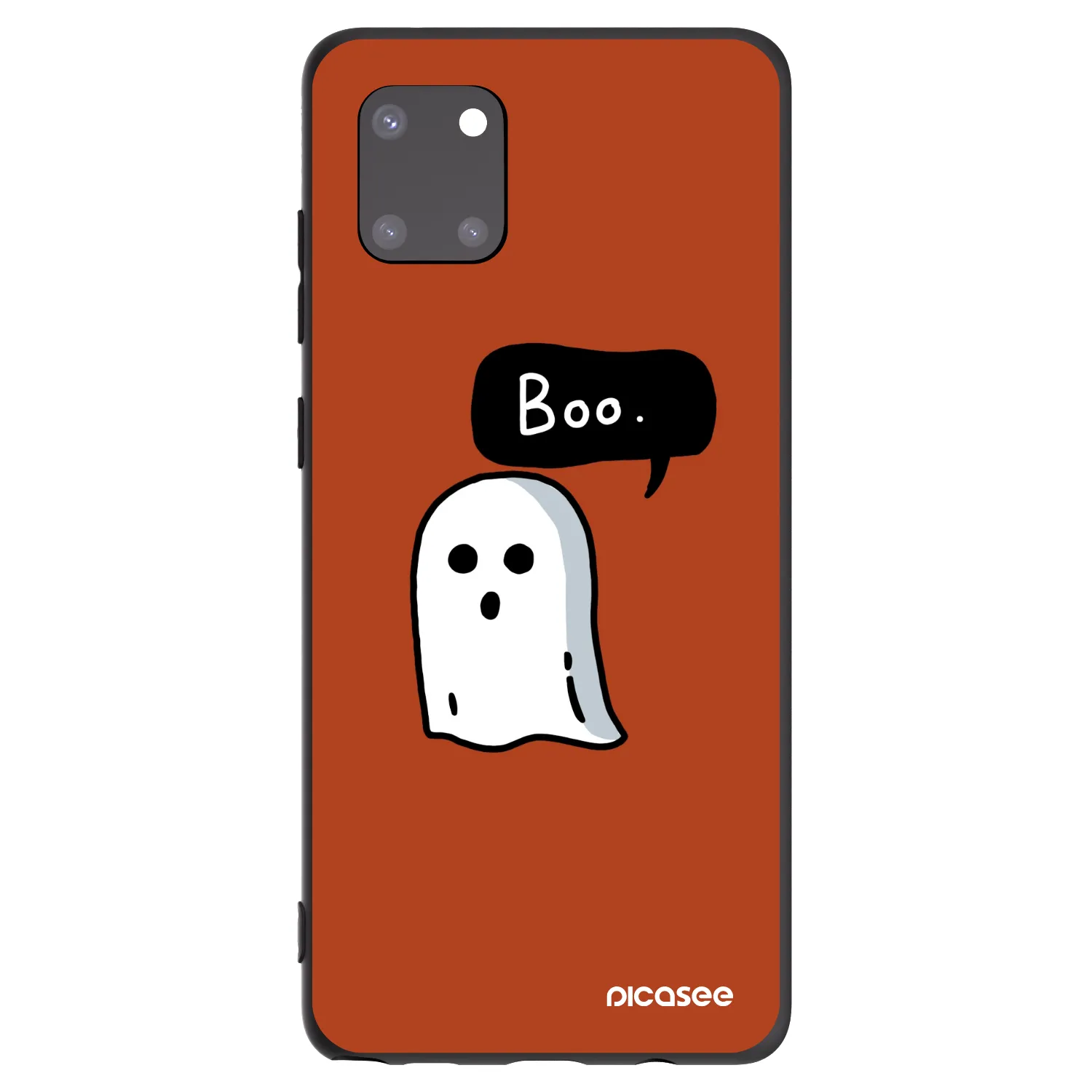 Picasee Μαύρη θήκη σιλικόνης για Samsung Galaxy Note 10 Lite N770F - Boo
