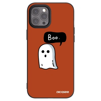 Picasee Μαύρη θήκη σιλικόνης για Apple iPhone 12 Pro Max - Boo