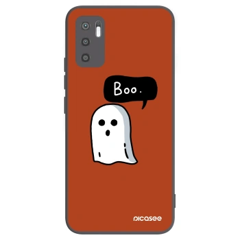 Picasee Μαύρη θήκη σιλικόνης για Xiaomi Redmi Note 10 5G - Boo