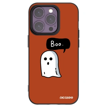 Picasee Μαύρη θήκη σιλικόνης για Apple iPhone 14 Pro - Boo
