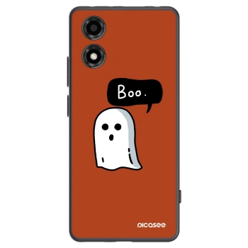 Picasee Μαύρη θήκη σιλικόνης για Motorola Moto E14 - Boo