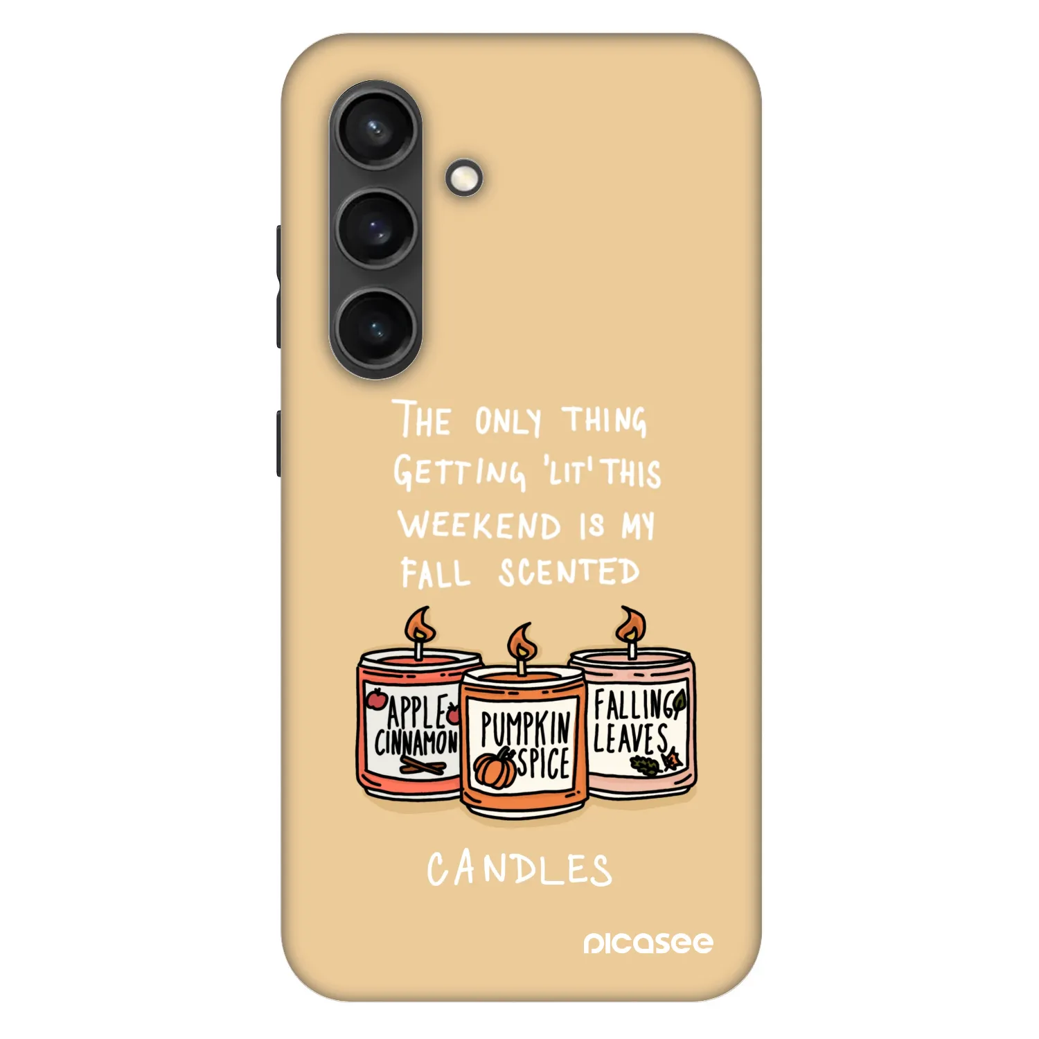 Picasee Fashion Case PowerShare pro Samsung Galaxy S24 S921B 5G - Candles