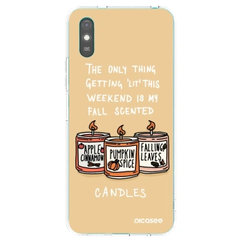 Picasee διαφανής θήκη σιλικόνης Xiaomi Redmi 9A - Candles