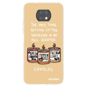 Picasee διαφανής θήκη σιλικόνης Xiaomi Redmi Note 9T - Candles
