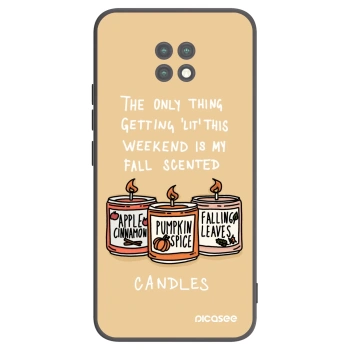 Picasee Μαύρη θήκη σιλικόνης για Xiaomi Redmi Note 9T - Candles