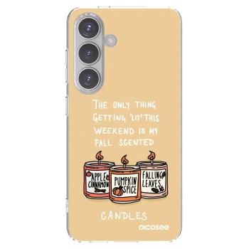 Picasee διαφανής θήκη σιλικόνης Samsung Galaxy S24 S921B 5G - Candles