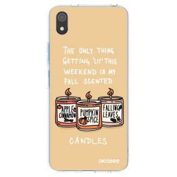 Picasee διαφανής θήκη σιλικόνης Xiaomi Redmi 7A - Candles