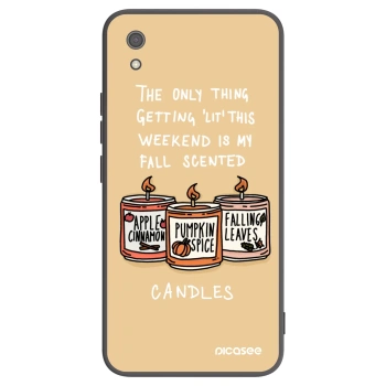 Picasee Μαύρη θήκη σιλικόνης για Xiaomi Redmi 7A - Candles