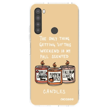Picasee διαφανής θήκη σιλικόνης Xiaomi Redmi Note 8 - Candles