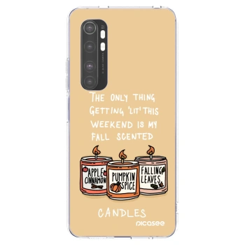 Picasee διαφανής θήκη σιλικόνης Xiaomi Mi Note 10 Lite - Candles