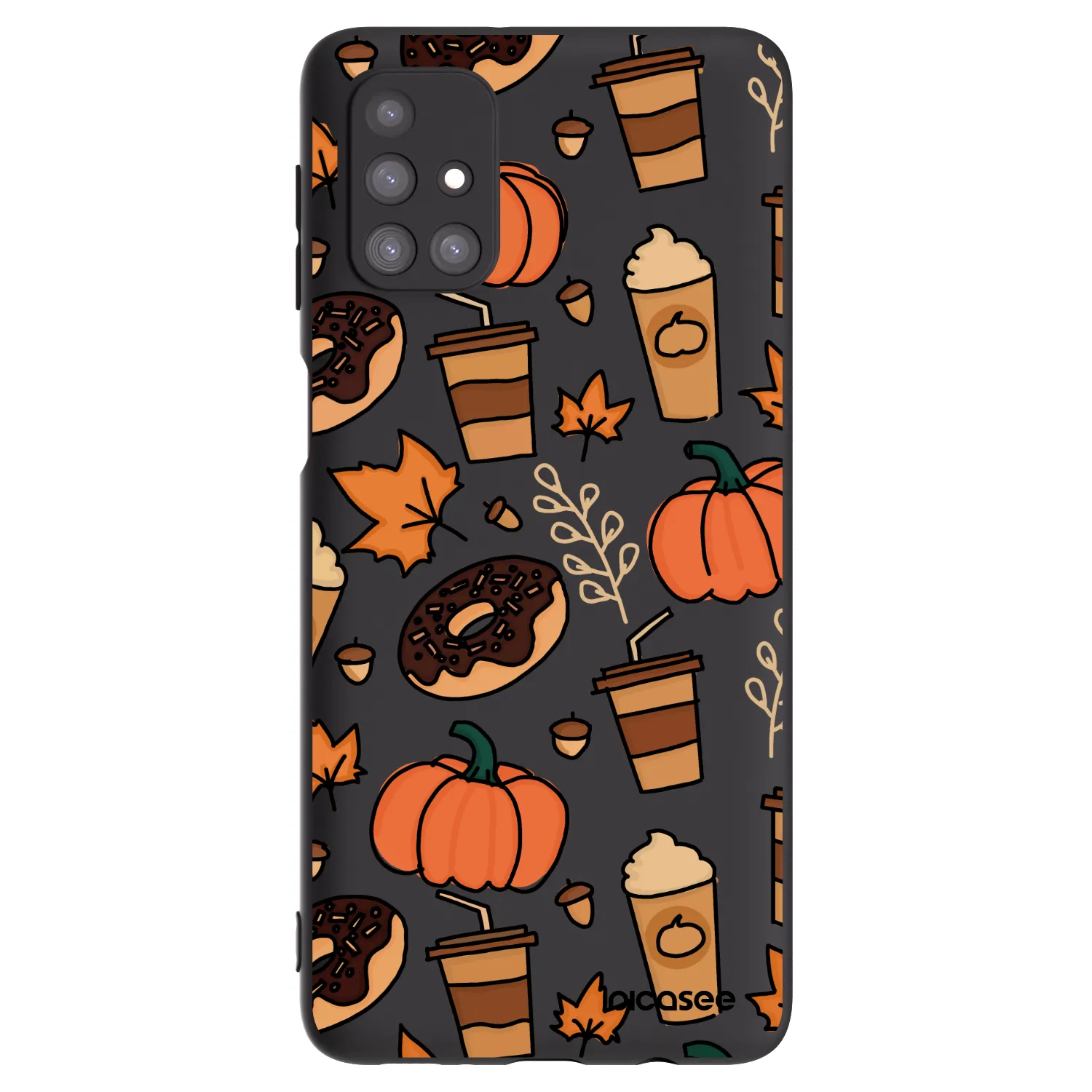 Picasee Μαύρη θήκη σιλικόνης για Samsung Galaxy M31s - Fallovers