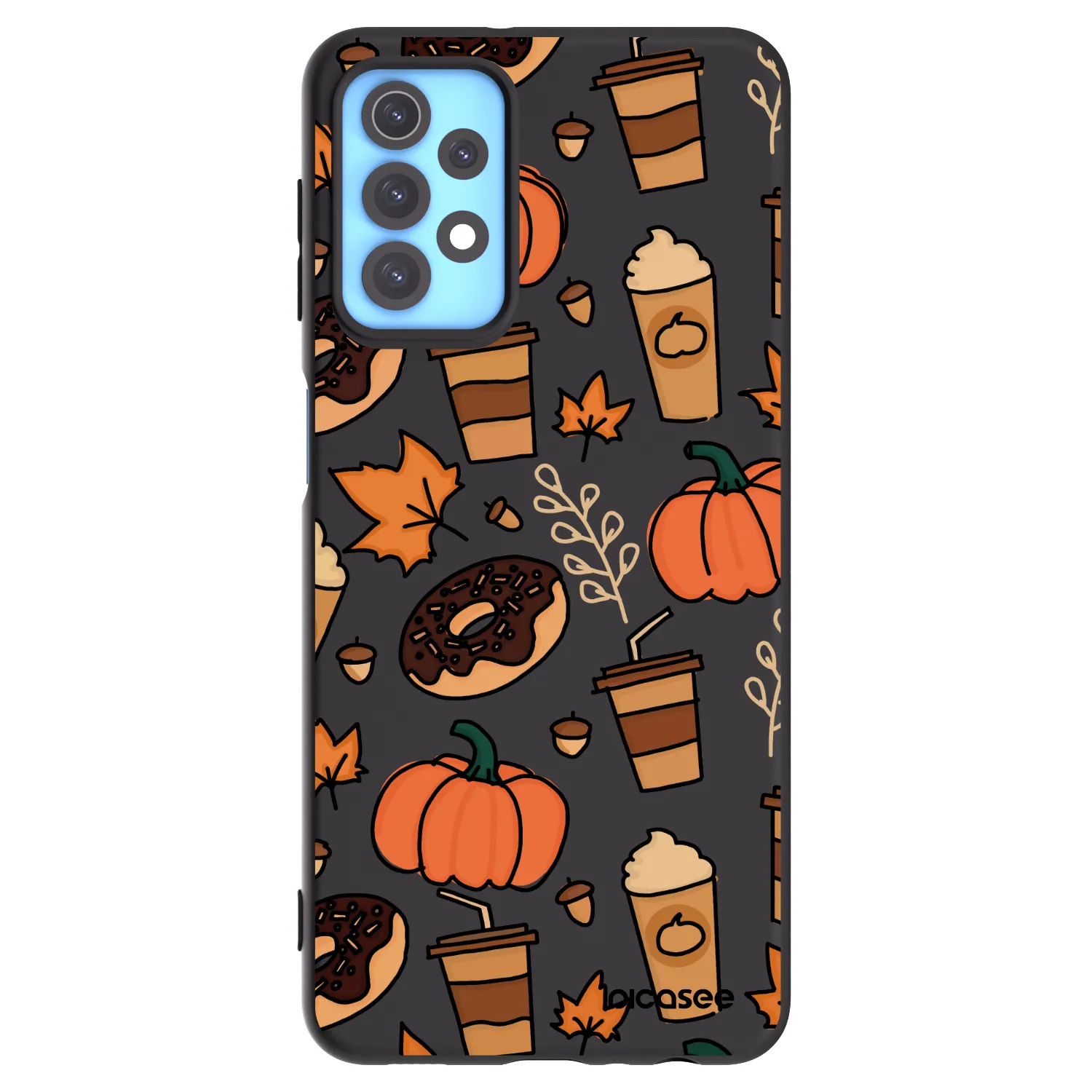 Picasee Μαύρη θήκη σιλικόνης για Samsung Galaxy A32 4G SM-A325F - Fallovers