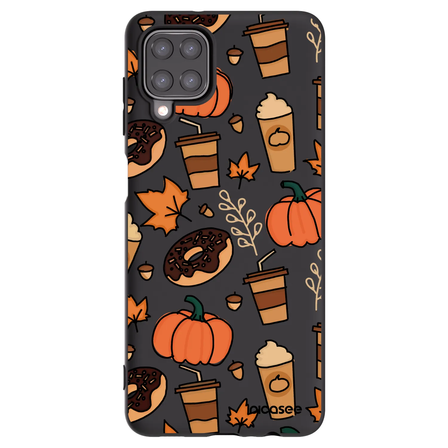 Picasee Μαύρη θήκη σιλικόνης για Samsung Galaxy M12 M127F - Fallovers