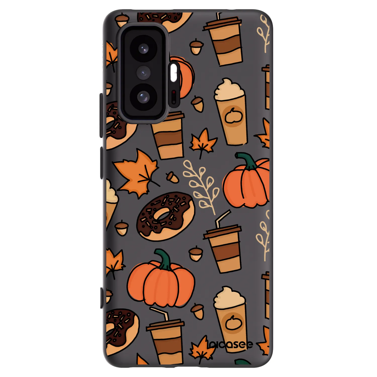 Picasee Μαύρη θήκη σιλικόνης για Xiaomi 11T - Fallovers
