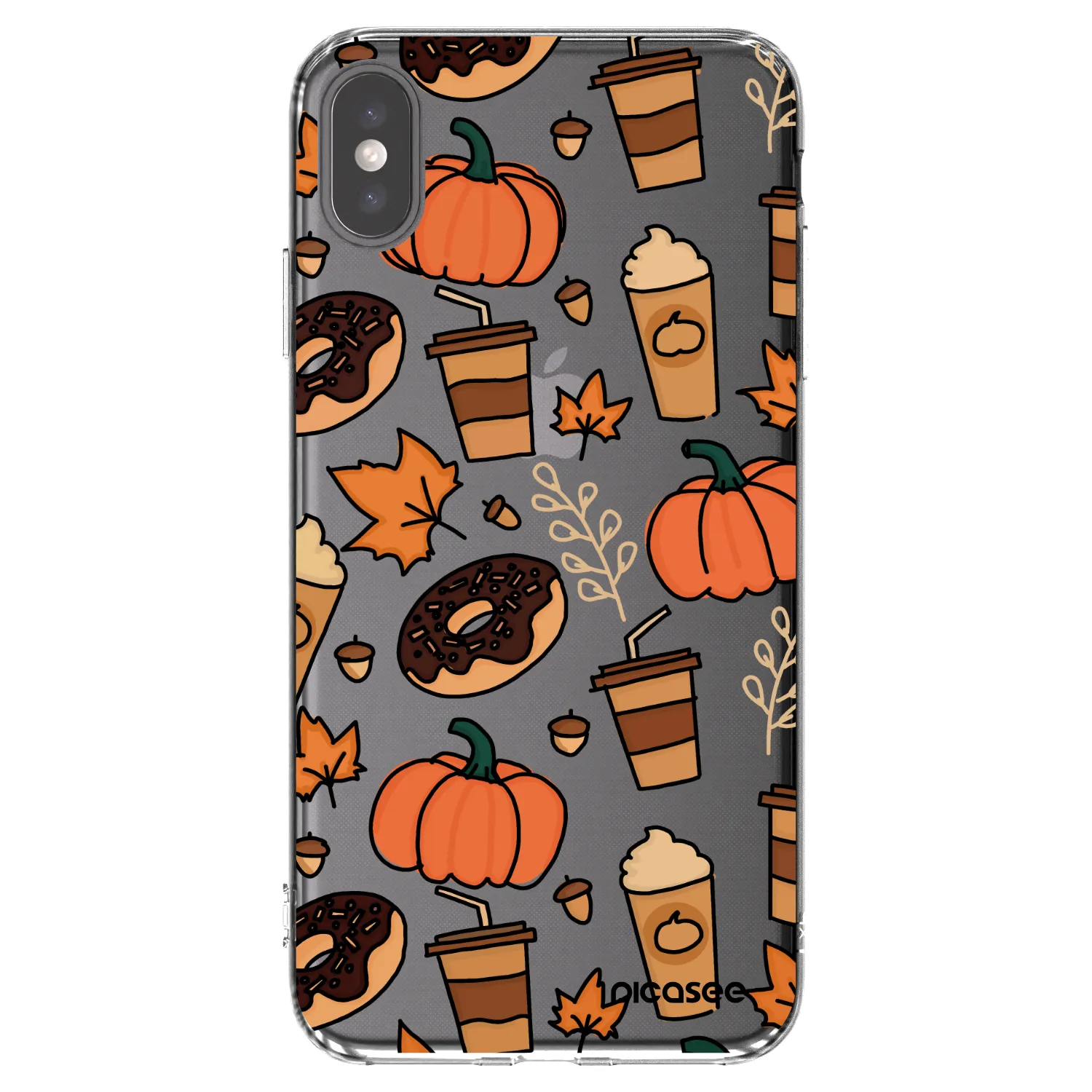 Picasee διαφανής θήκη σιλικόνης Apple iPhone XS Max - Fallovers