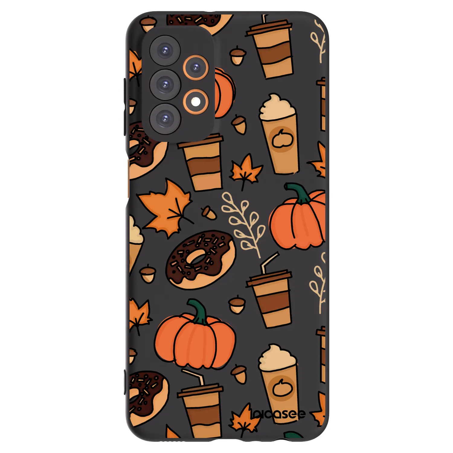 Picasee Μαύρη θήκη σιλικόνης για Samsung Galaxy A23 A235F 4G - Fallovers