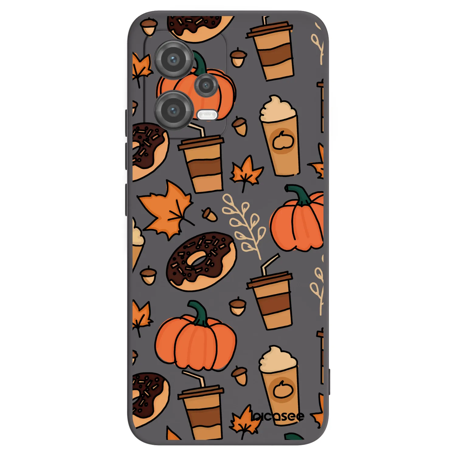 Picasee Μαύρη θήκη σιλικόνης για Xiaomi Poco X5 - Fallovers